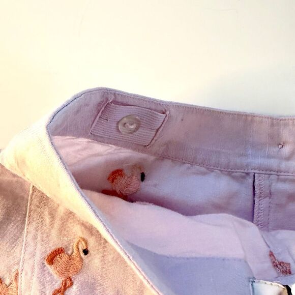 NWT Stella McCartney Kids two-piece outfit, flamingo embroidered in lavender and - Picture 8 of 16